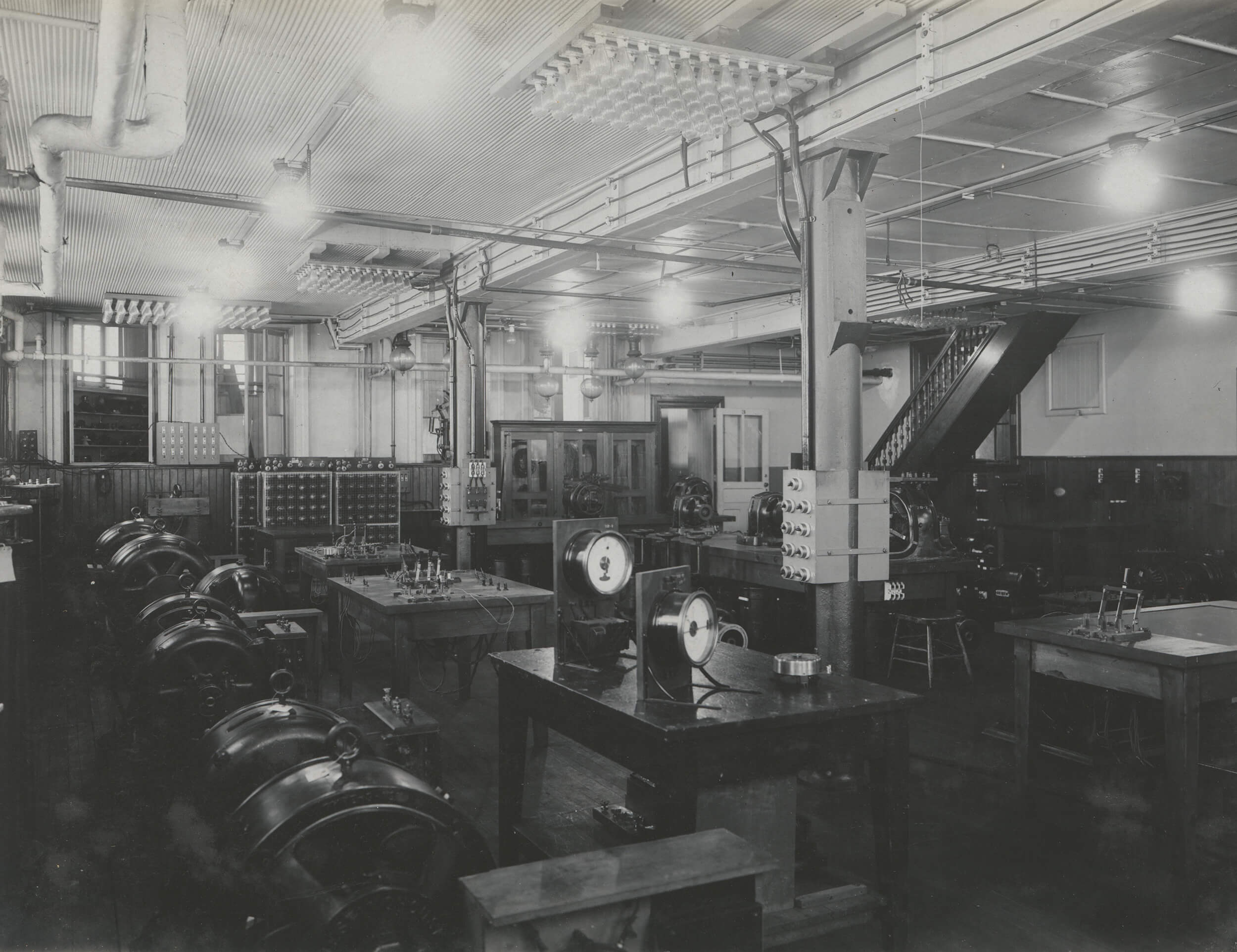 Electrical Machines in the Engineering Building, 1909